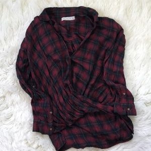 Abercrombie flannel blouse - Large